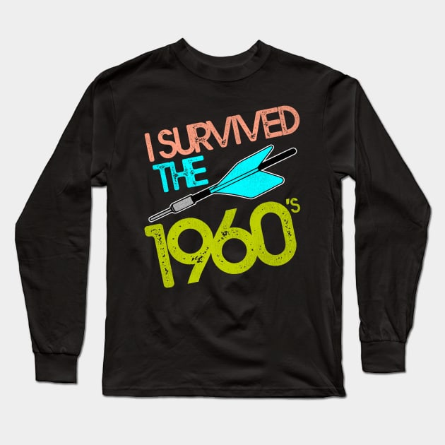 I Survived the 60s / Jarts Missile Game Long Sleeve T-Shirt by darklordpug